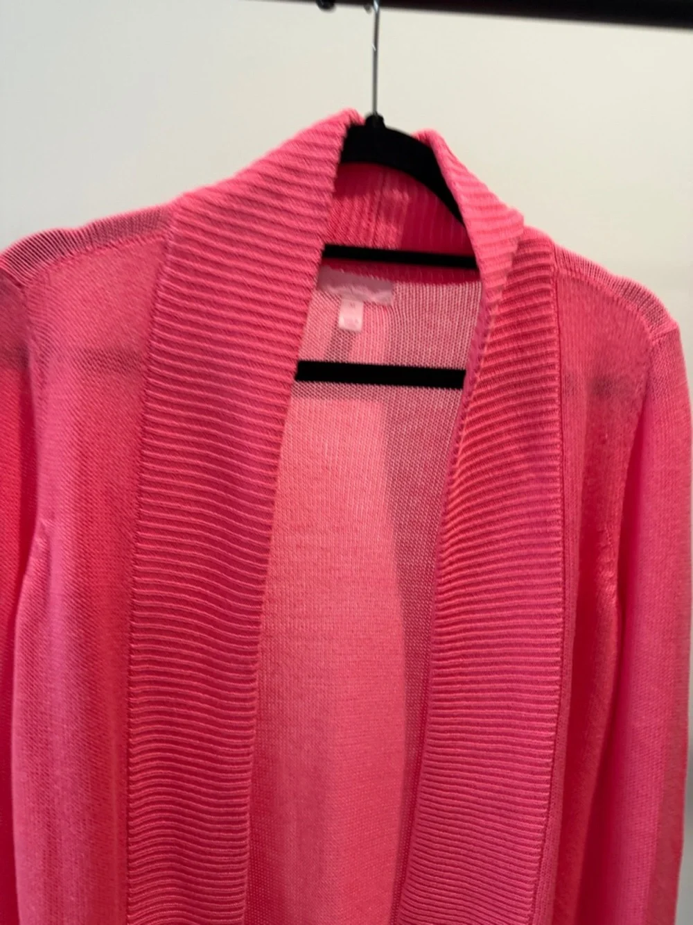 Lilly Pulitzer Bright Pink Open-Front Cardigan - Picture 4 of 12